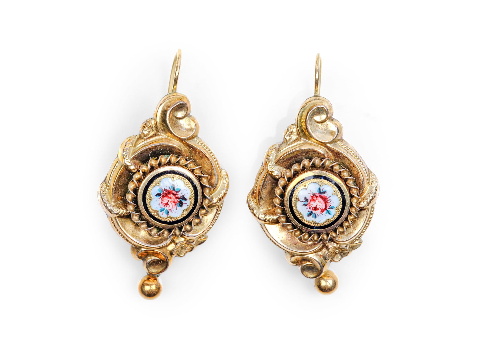 PAIR OF BIEDERMEIER EARRINGS, 19TH CENTURY (1 of 1)