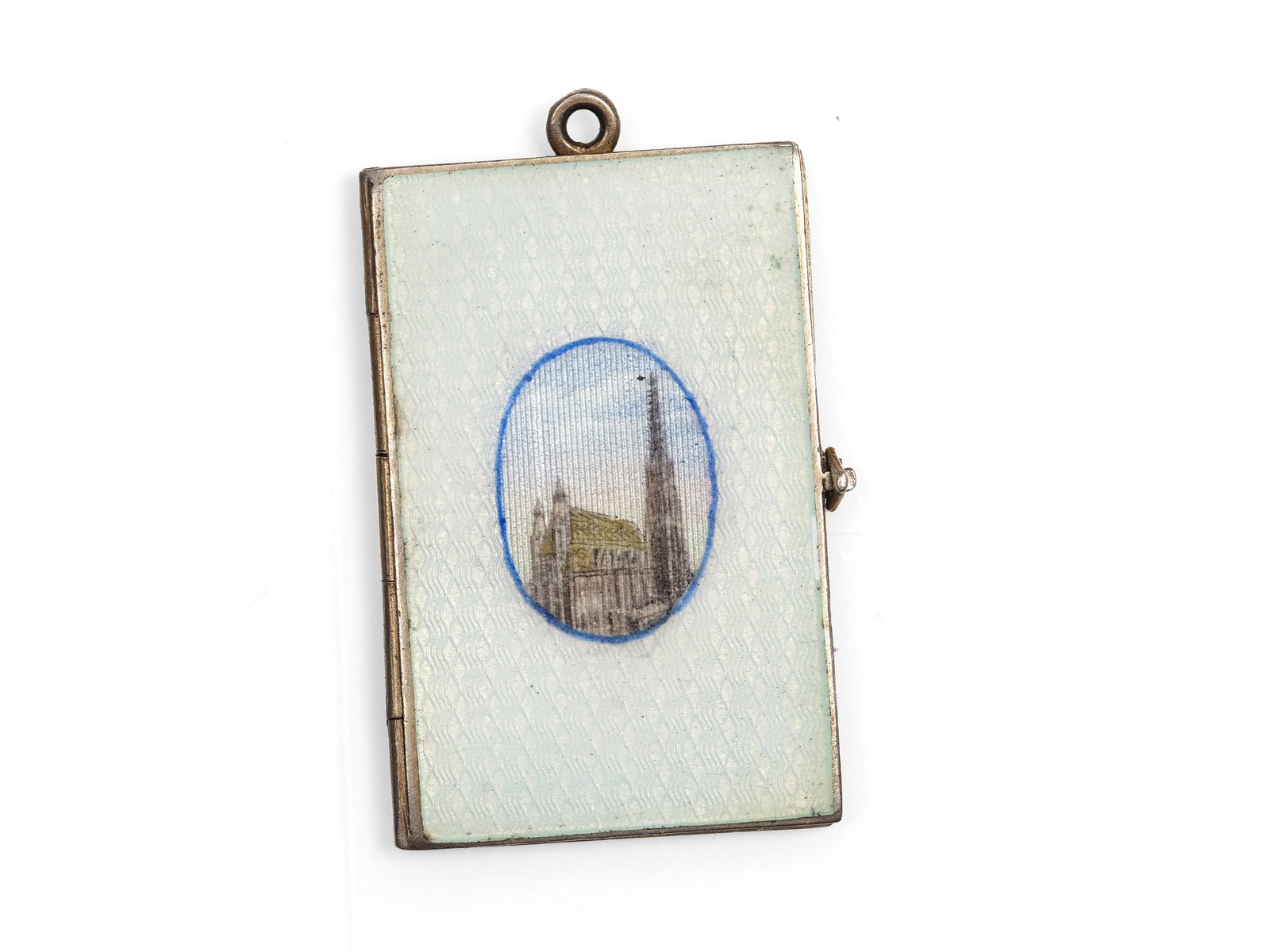 ENAMEL PENDANT, SILVER: Enamel pendantSilverSt. Stephen’s ChurchLength 3.6 cmWeight 10.7 g