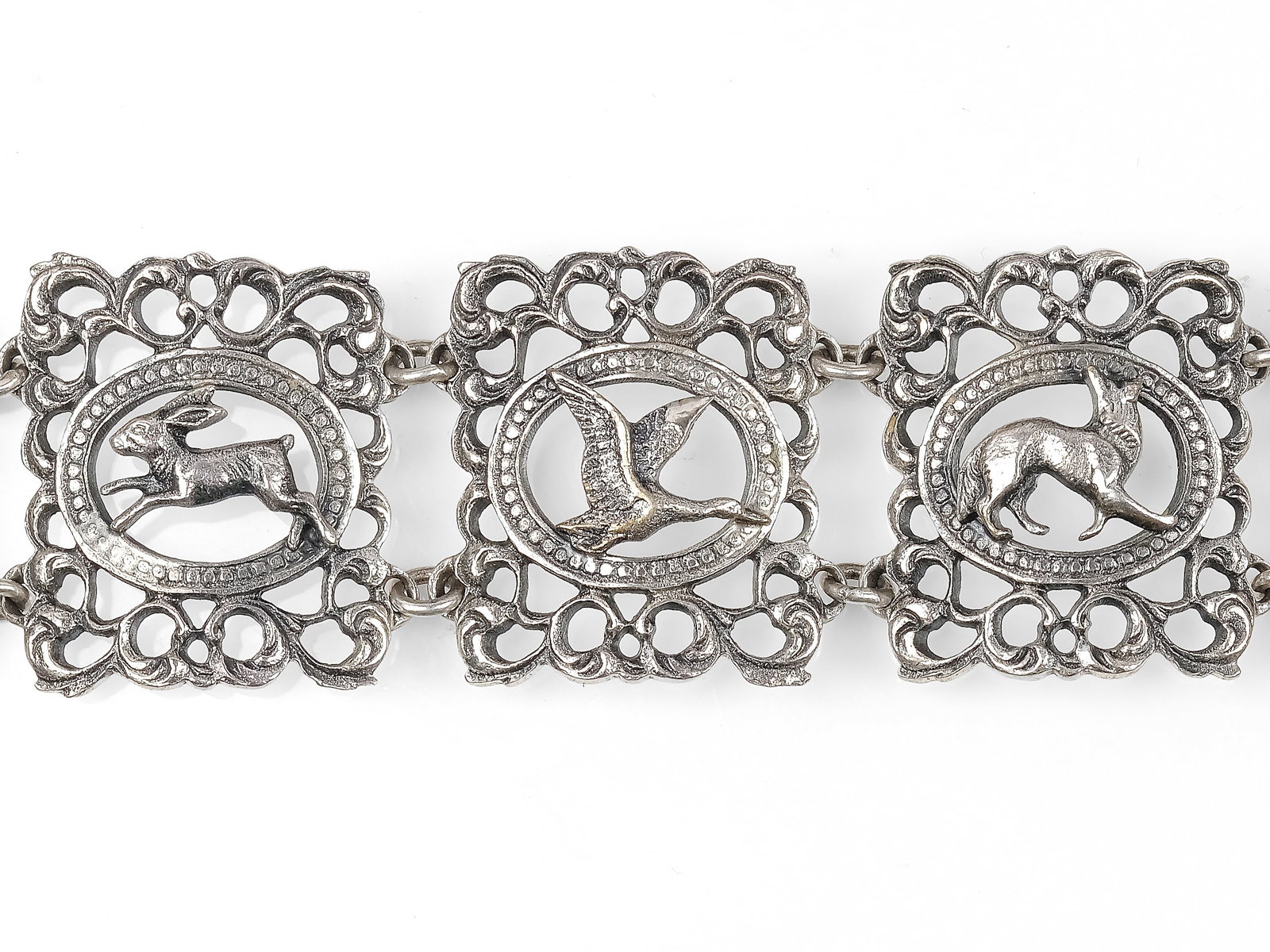 BUNDLE: 4 BRACELETS, SILVER - 2