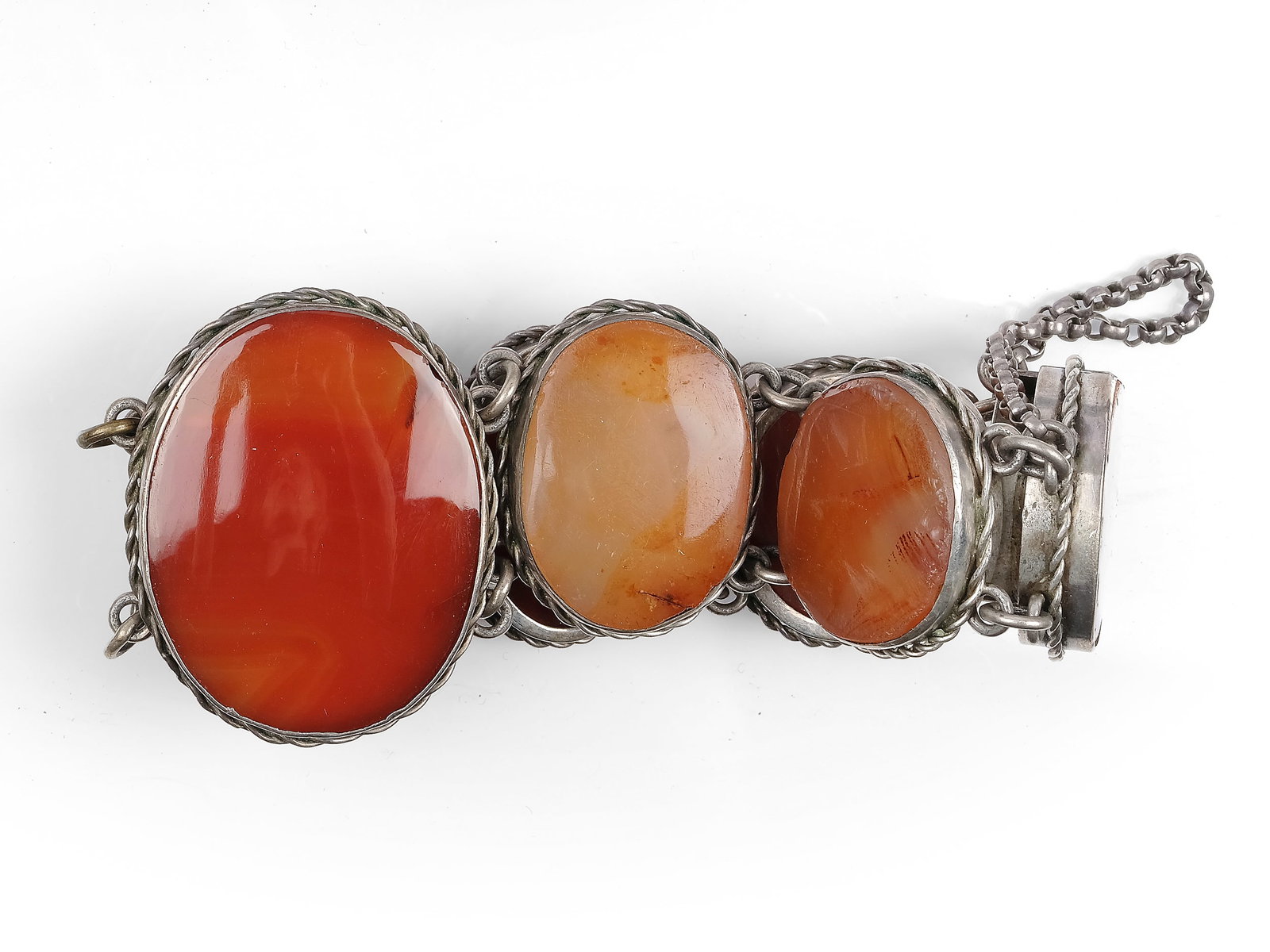 BUNDLE: 4 BRACELETS, SILVER - 4