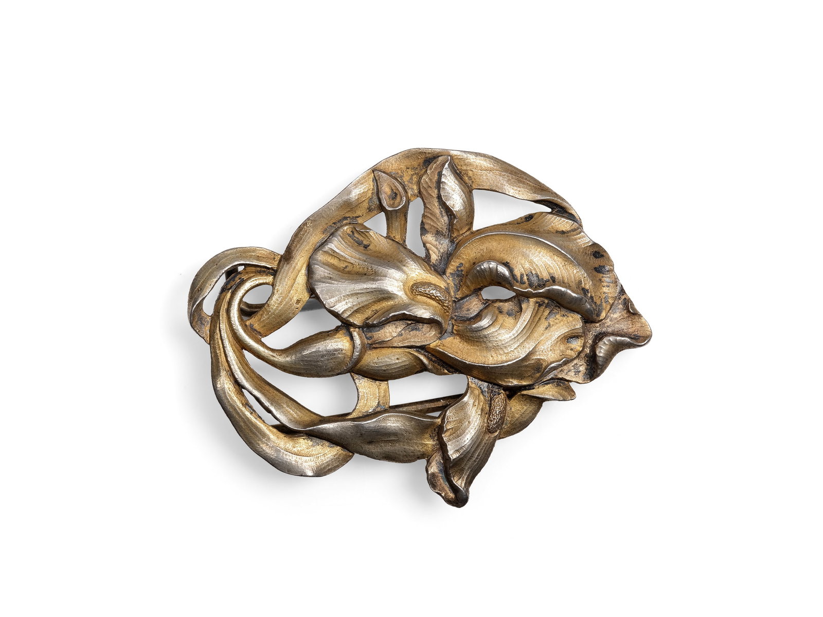 GEORG ADAM SCHEID, 1838-1921: Georg Adam Scheid1838-1921Belt buckleGilt silver, marked andmonogrammedWeight 35.2 gLength 6.8 cm, width 5.2 cmRubbed