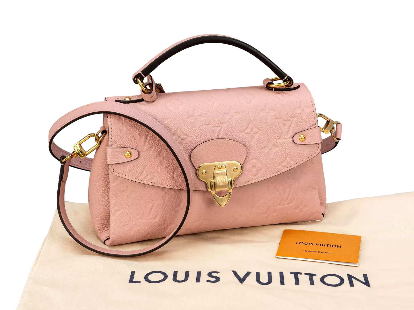 LOUIS VUITTON GEORGES BB MONOGRAM EMPREINTE LEATHER ROSE (1 of 1)