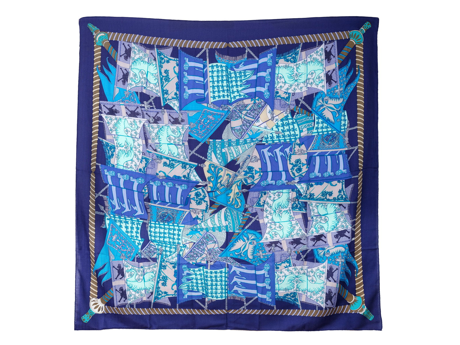 LARGE SCARF, PROBABLY HERMES PARIS (1 of 5)