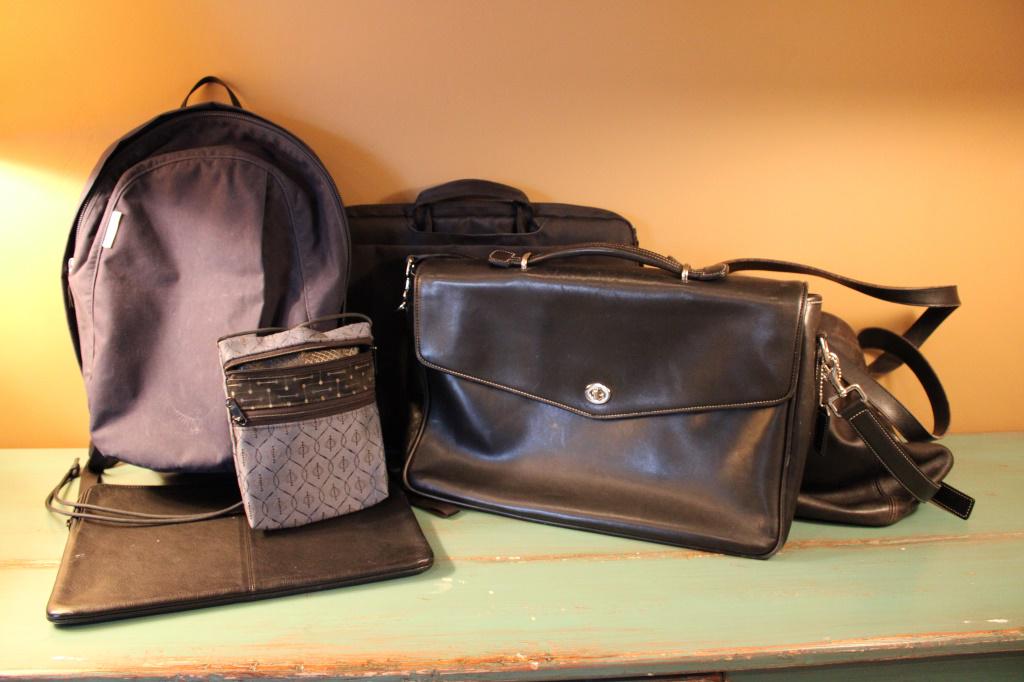 Handbags: Coach Leather Computer Bag Designer Handbag Backpack Leather Laptop Sleeve