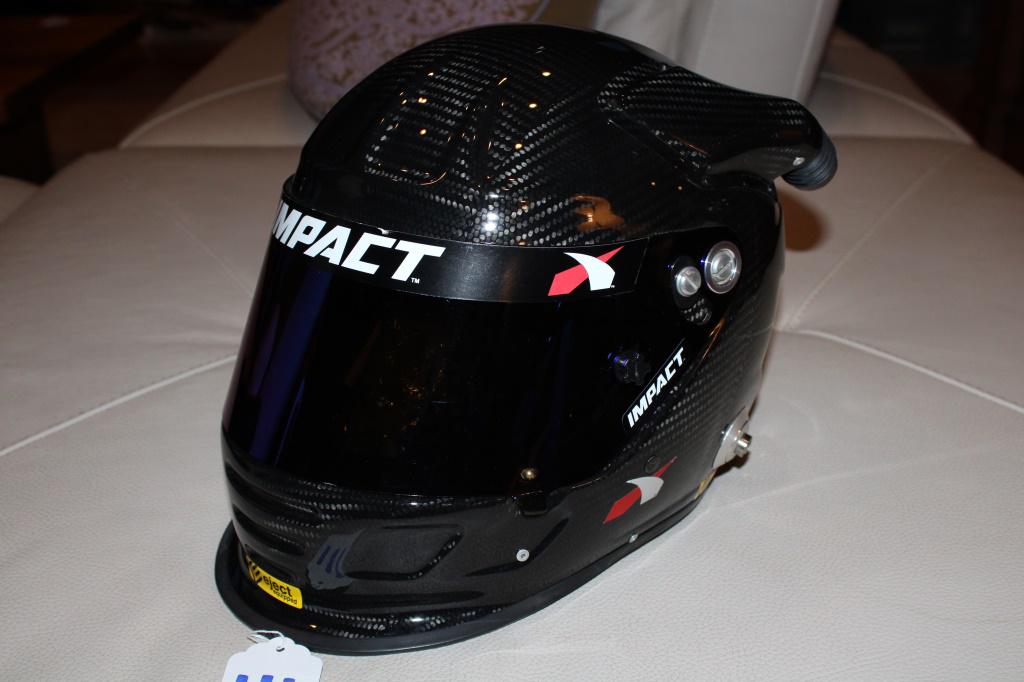 New IMPACT Helmet: Carbon Fiber Size Medium Full Eject System Wired for Audio Fresh air intake Attachment for Hans device Rally/Truck Helmet