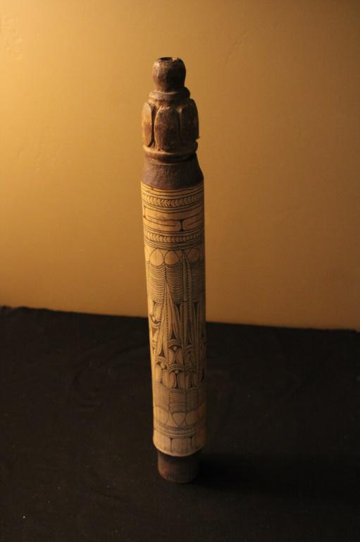 Hand Carved Bamboo: Hand Carved Bamboo 16" tall