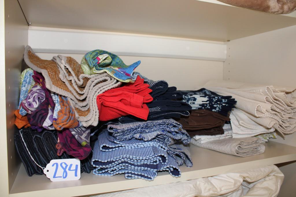 Shelf of Napkins & Placemats: Shelf of Napkins & Placemats