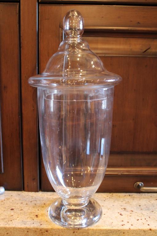 Covered Candy Jar 19" Tall: Covered Candy Jar 19" Tall