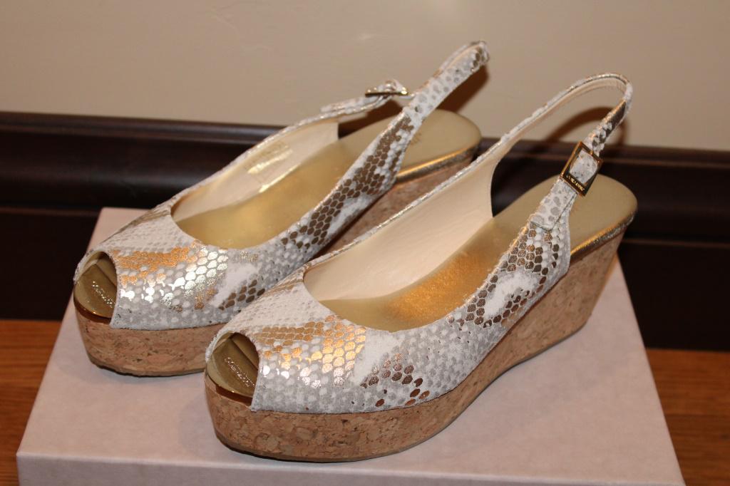 New Jimmy Choo Praise Sling Wedge Size 7.5: New Jimmy Choo Praise Sling Wedge Size 7.5