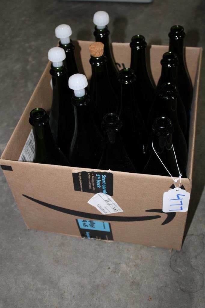 13 Green Wine Bottles: 13 Green Wine Bottles