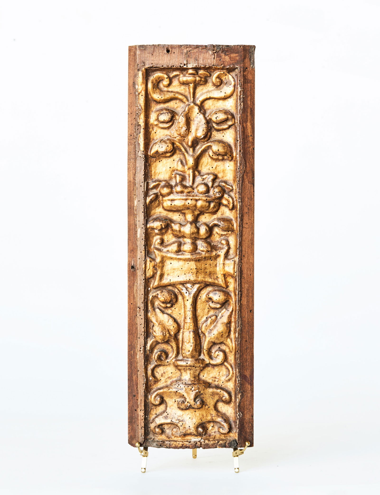 A Pair of Carved and Gilt Plaques, Spanish, 17th (1 of 2)