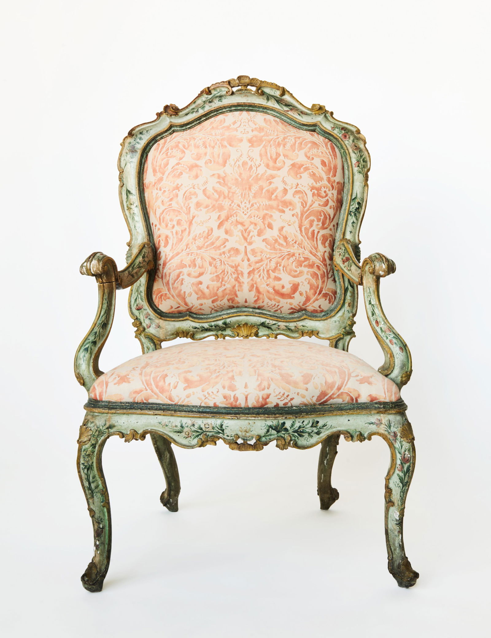 A Rococo Painted Venetian Armchair (1 of 6)