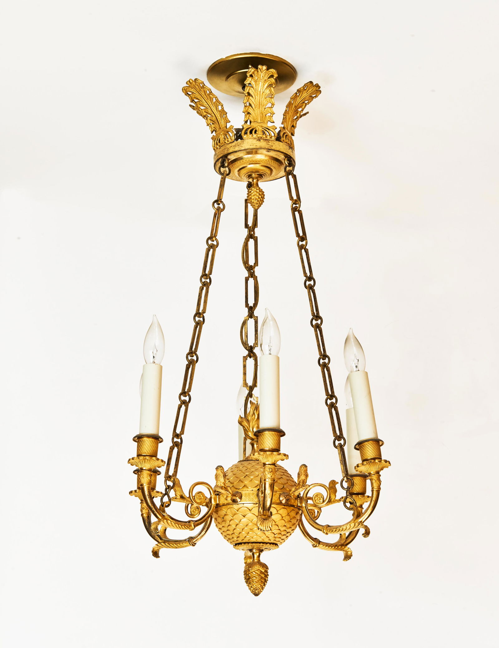 A Louis XVI Gilt Bronze Chandlier, (1 of 1)