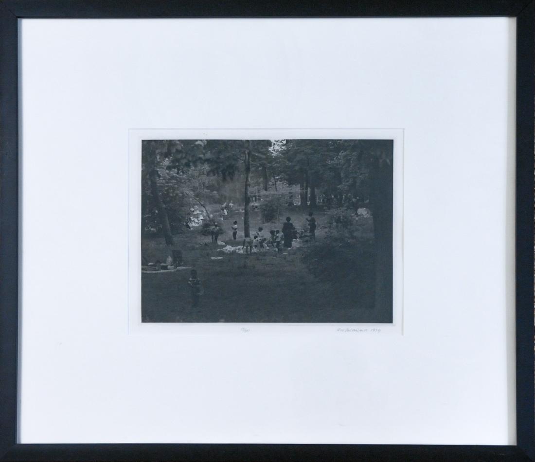 Roy DeCARAVA, Photogravure, Fourth of July, Prospect: From Twelve Phorogravures, Renaissance Press, 1991 8"x 11" signed dated and numbered in pencil at bottom margin 13/50 Roy DeCarava 1979. Now framed 23" x 20 1/4" Spencertown, NY