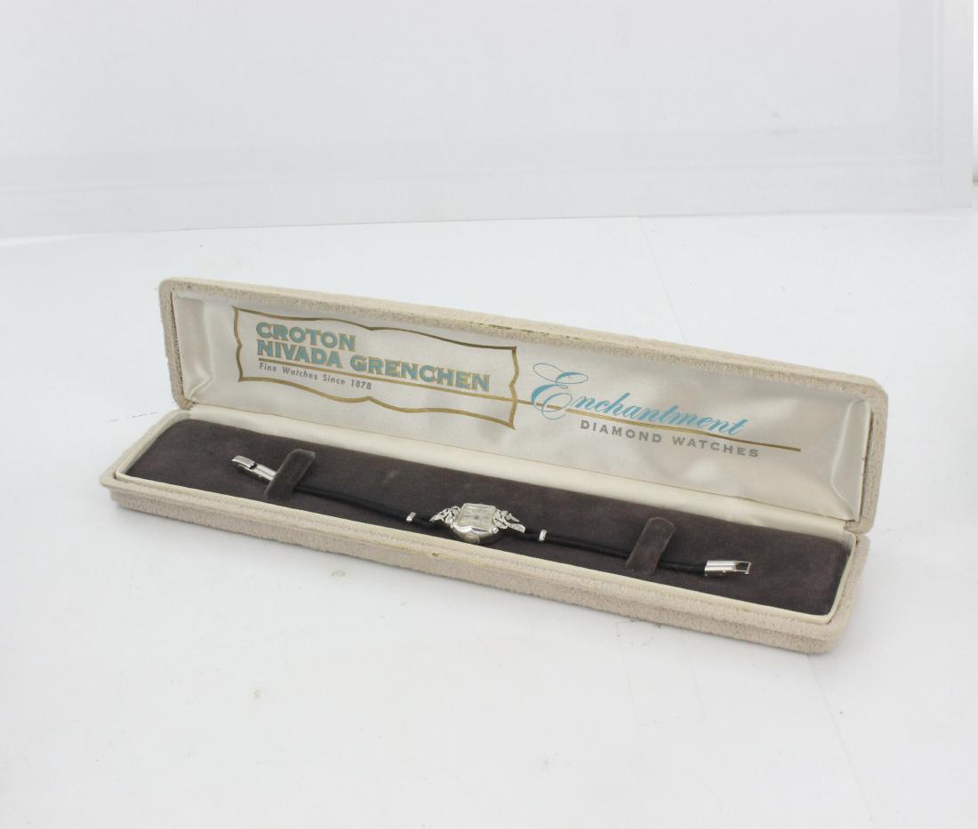 Vintage NEW Ladies Croton Nivada Grenchen 14k Diamond (1 of 2)