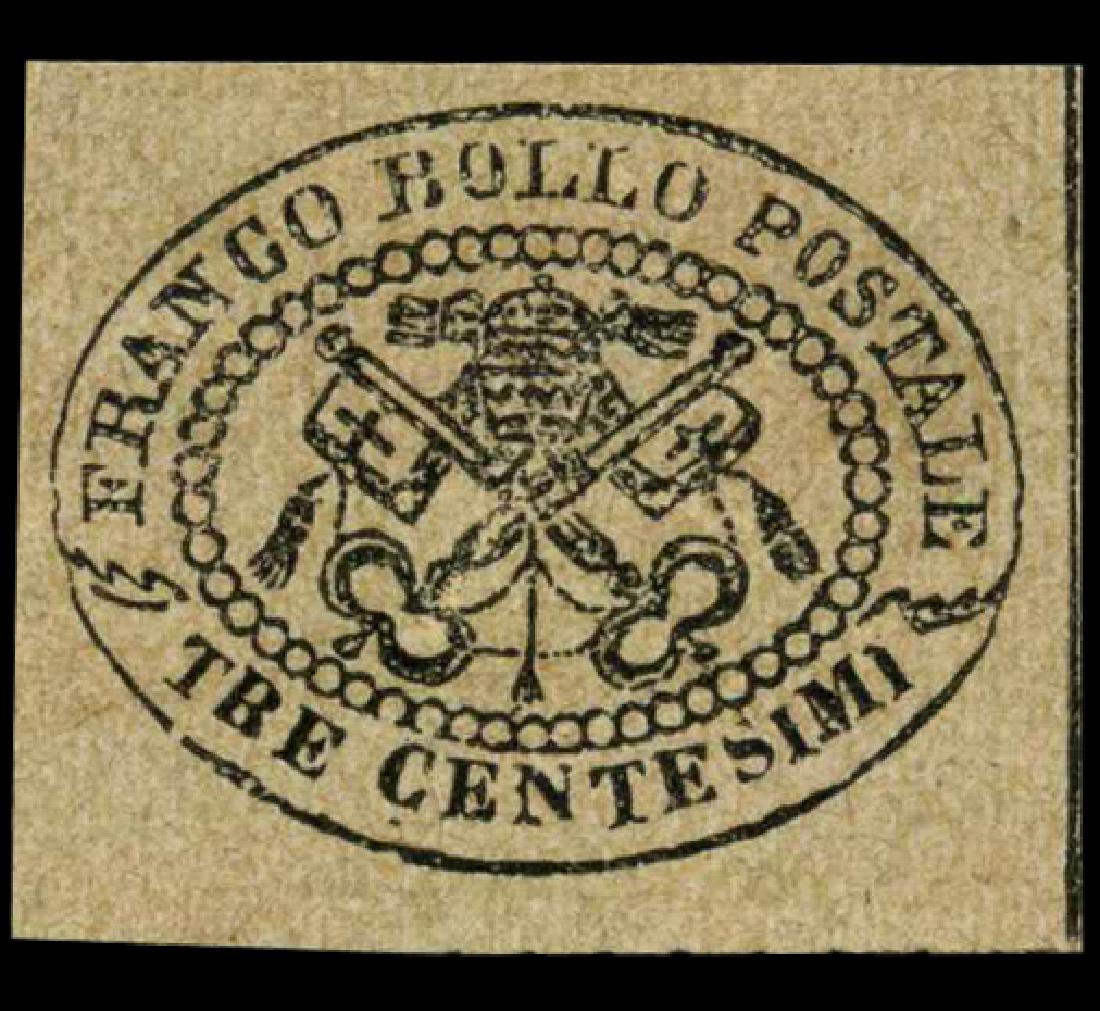 1867 Papal States 3b Stamp MINT NG (1 of 1)