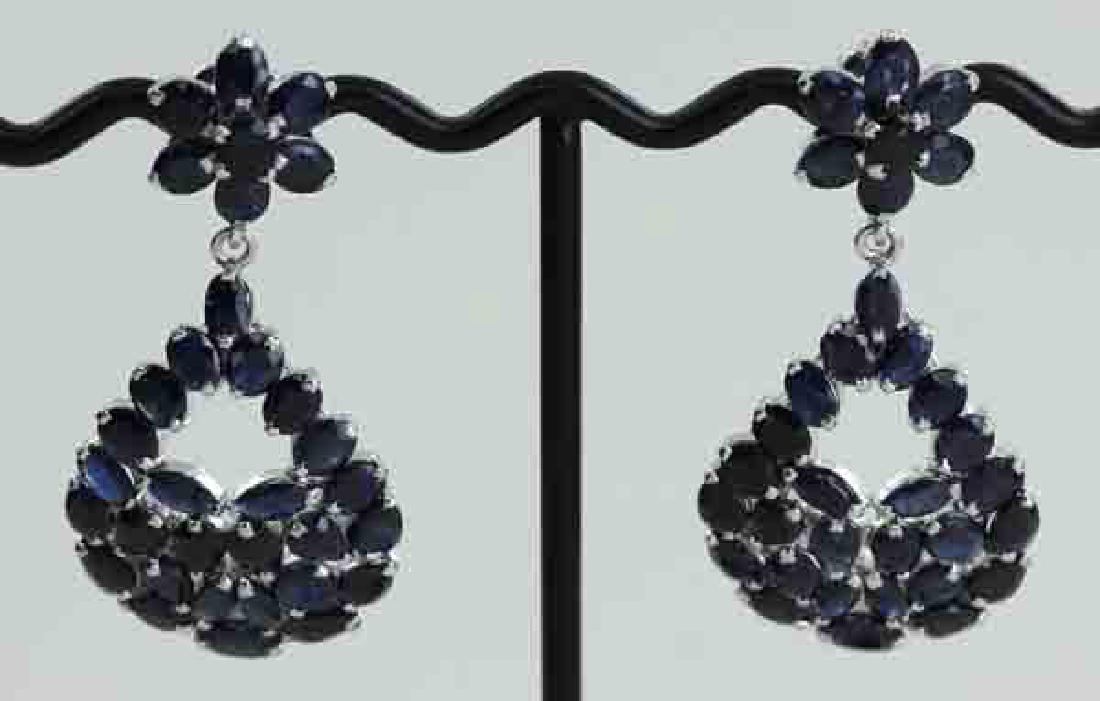 75.5twc Bl Sapphire Gold Vermeil Earrings (1 of 2)