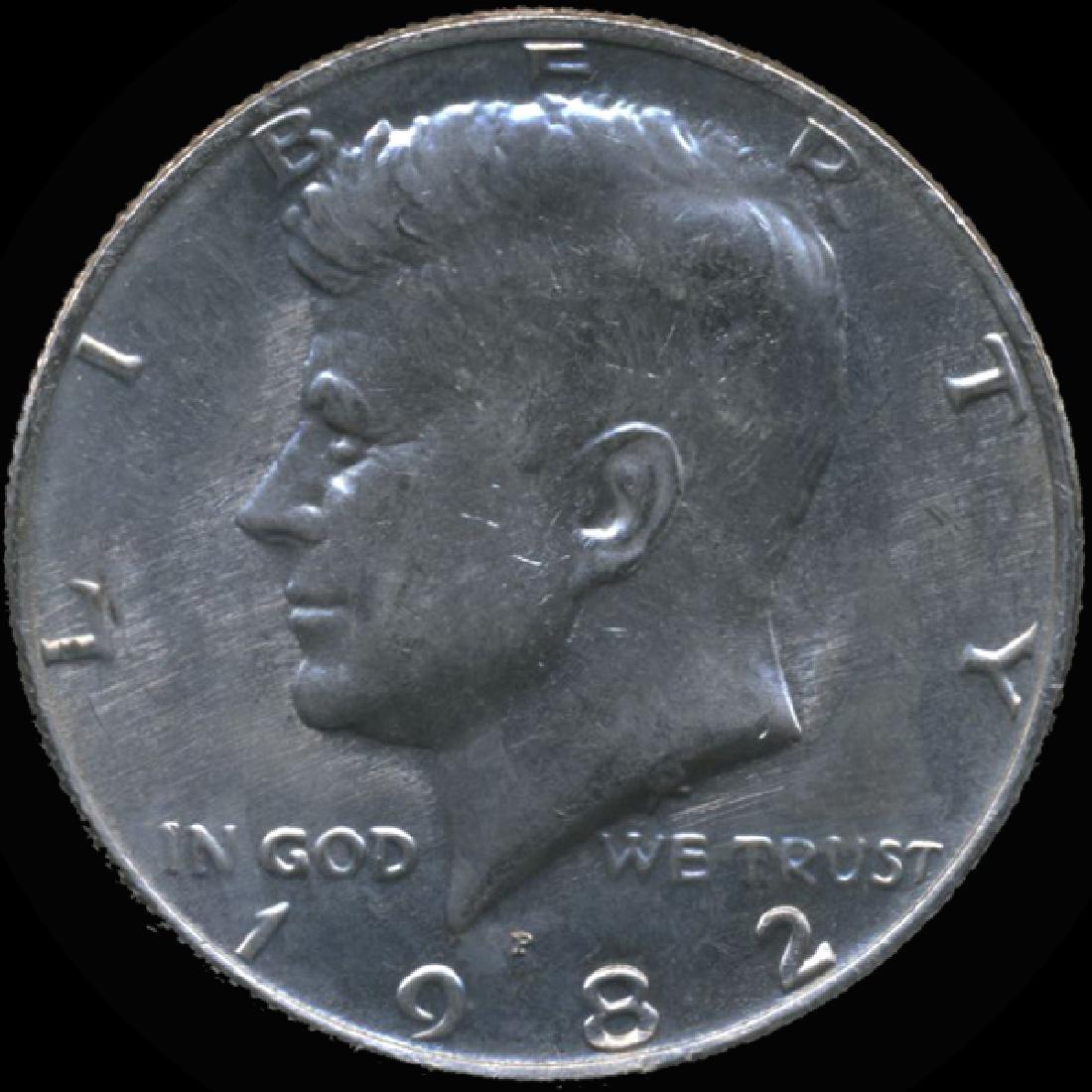 1982P Kennedy 50c GEM Unc+ NO FG ERROR (1 of 2)