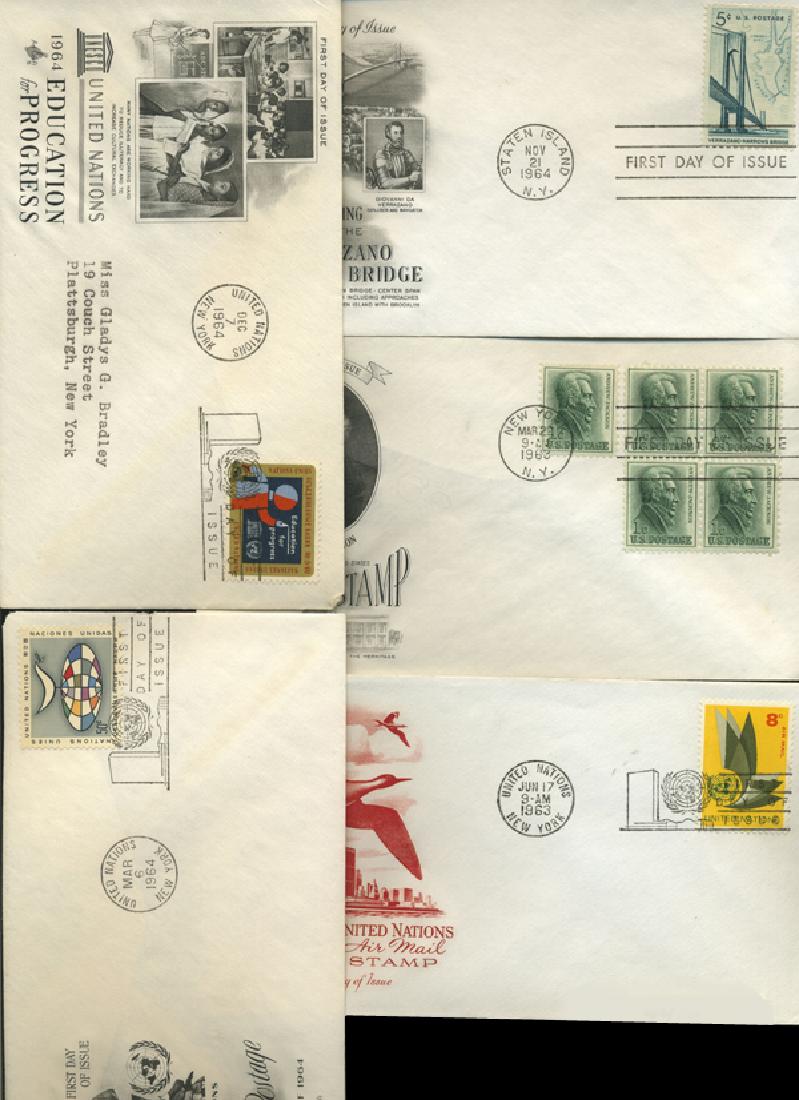 1963 US & UN FIRST DAY COVER COLLECTION (1 of 2)
