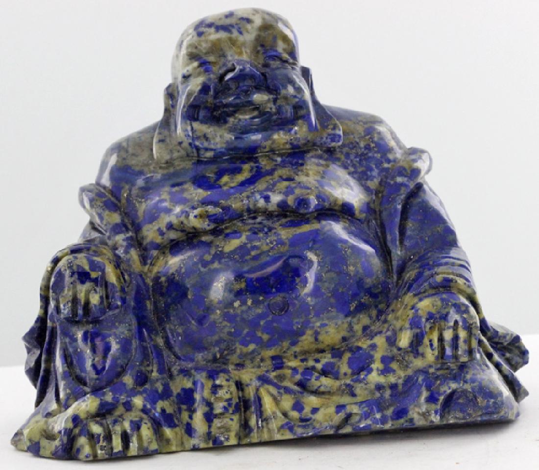 4200ct Handcarved Lapis Happy Buddha (1 of 1)