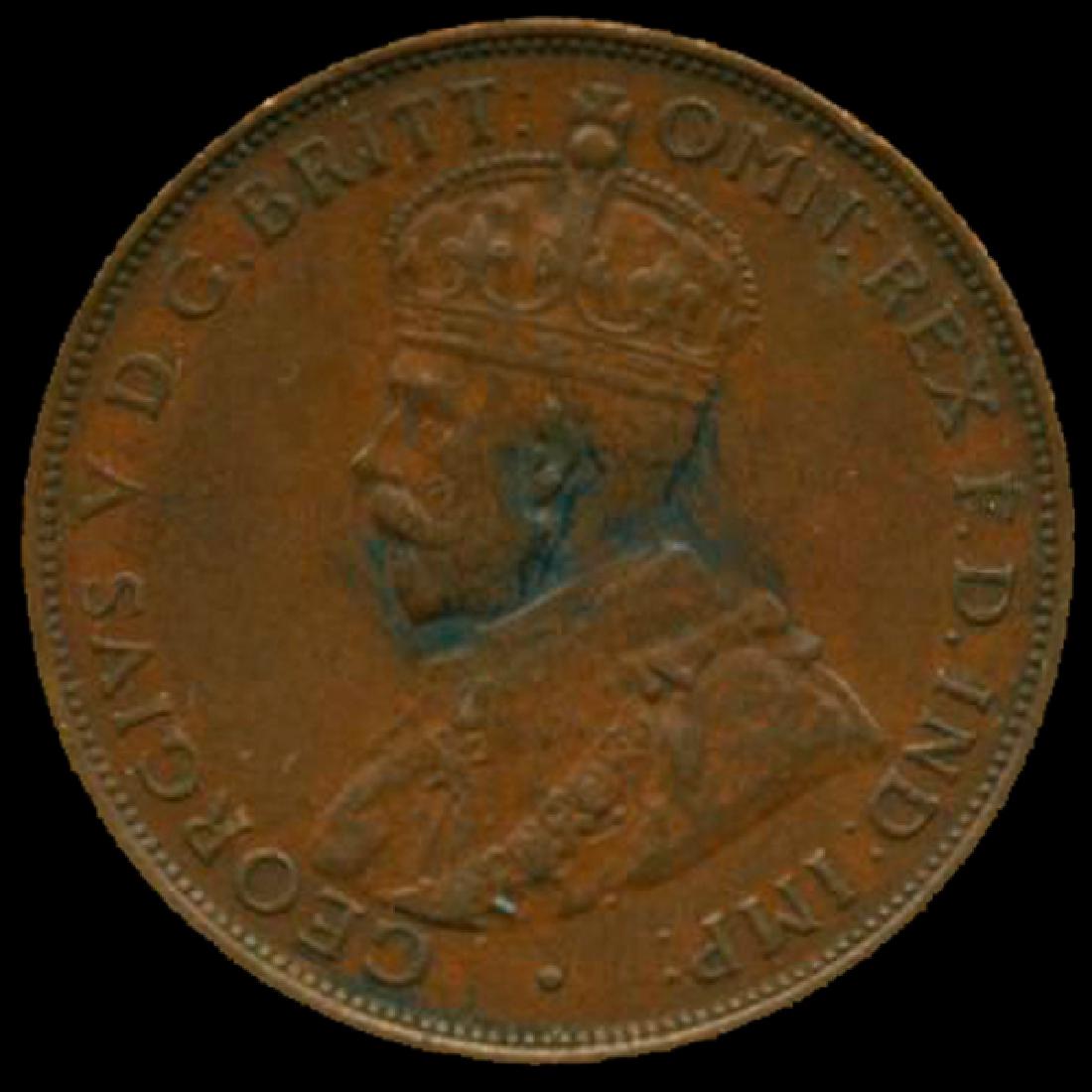 1934M Australia Large Penny Hi Grade AU58 HIGH BOOK VAL: Scarce hi-grade lo mintage piece