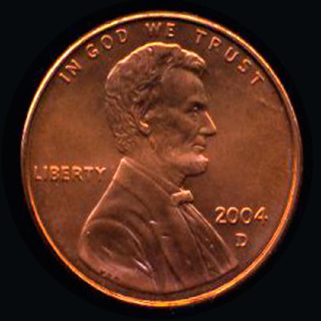 2004D Lincoln 1c GEM+++ UNC+ RED Hi Book Value (1 of 2)