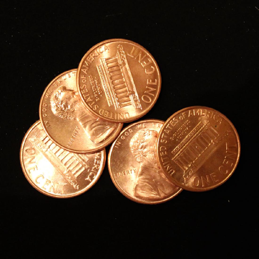 1985 5 Choice/GEM BU Lincoln Cents from Unopened Bank (1 of 1)