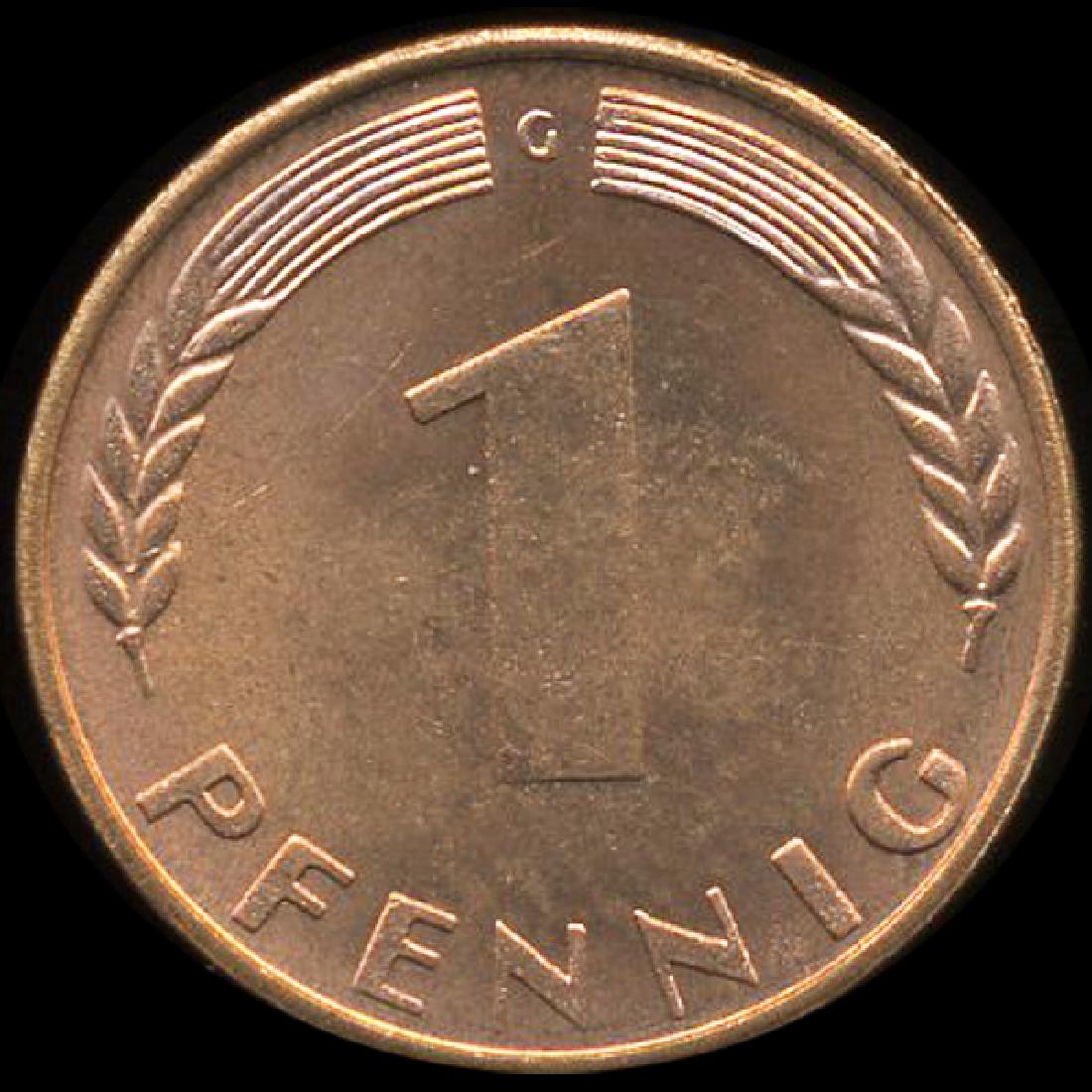 1950G Germany 1pf GEM Unc (1 of 2)