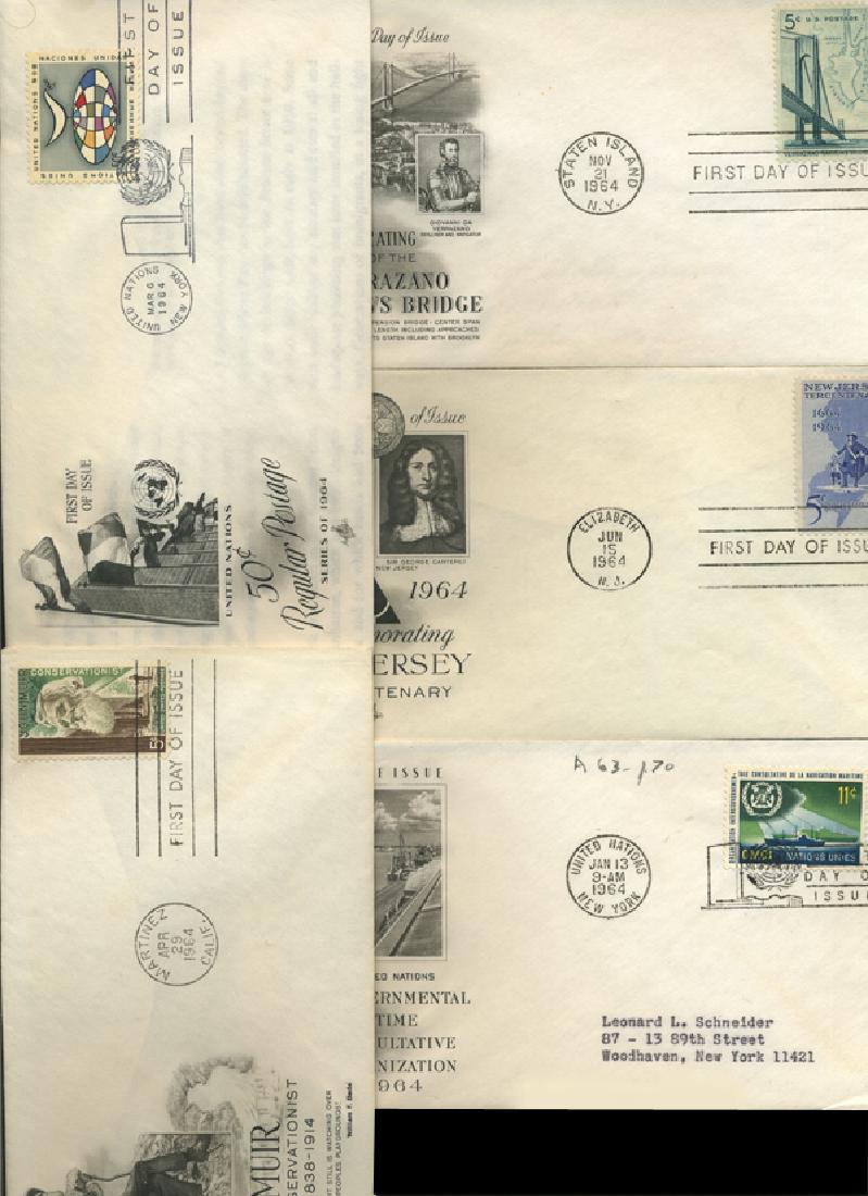 1963 US & UN FIRST DAY COVER COLLECTION (1 of 2)