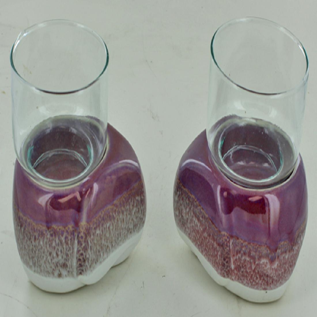 New Elephant Ceramic Candle Holder Pair (1 of 1)