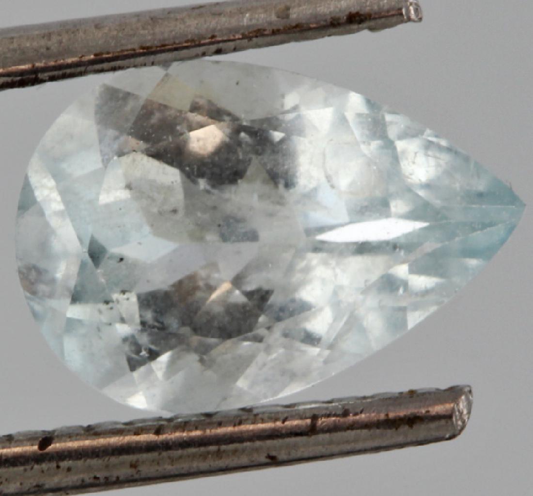 1.69ct Sky Blue Cuprian Tourmaline Pear Cut (1 of 1)