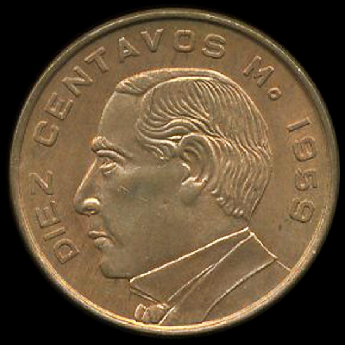 1959 Mexico 10c GEM+ Unc RB (1 of 2)