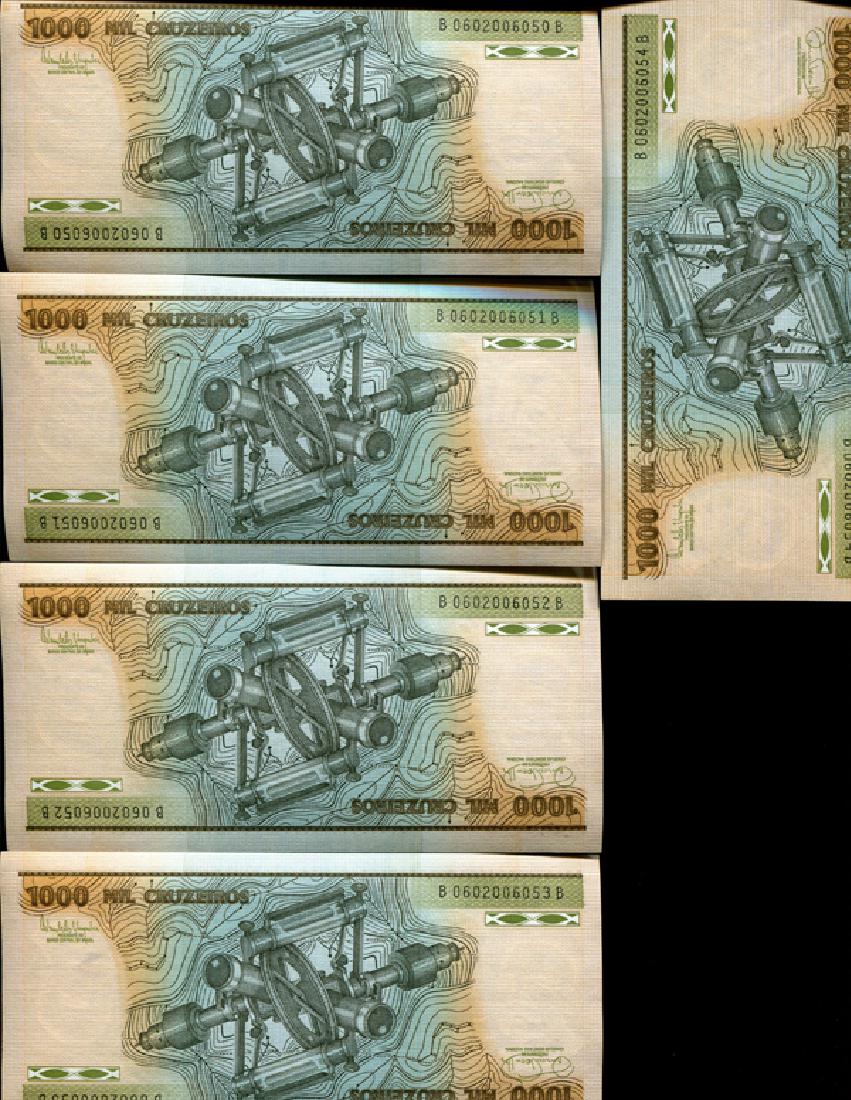 1981 Brazil 1000C Crisp Unc Note 10pcs Scarce (1 of 4)