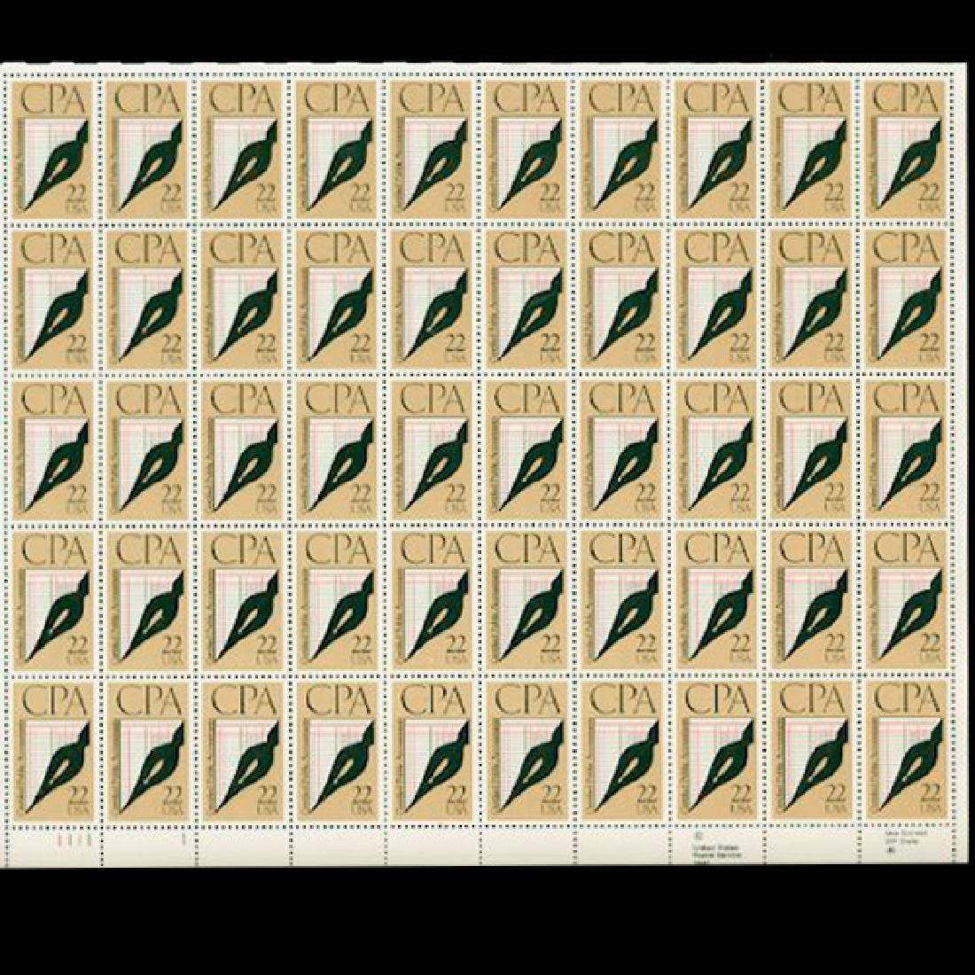 1987 US Sheet 22c CPA  Stamps MNH Scarce (1 of 1)