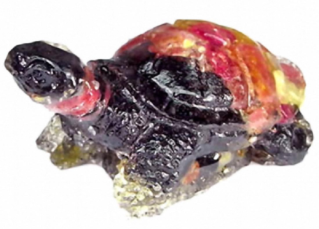 300ct. Turtle Figure Statue Fancy Sapphire (1 of 2)