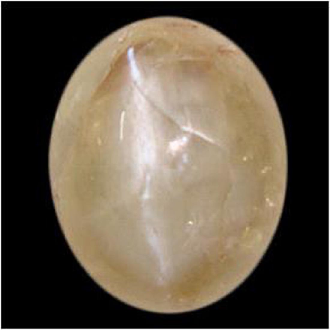 6.20ct Natural Chrysoberryl Cats Eye Oval: Excellent piece; well cut & colored; with treatment