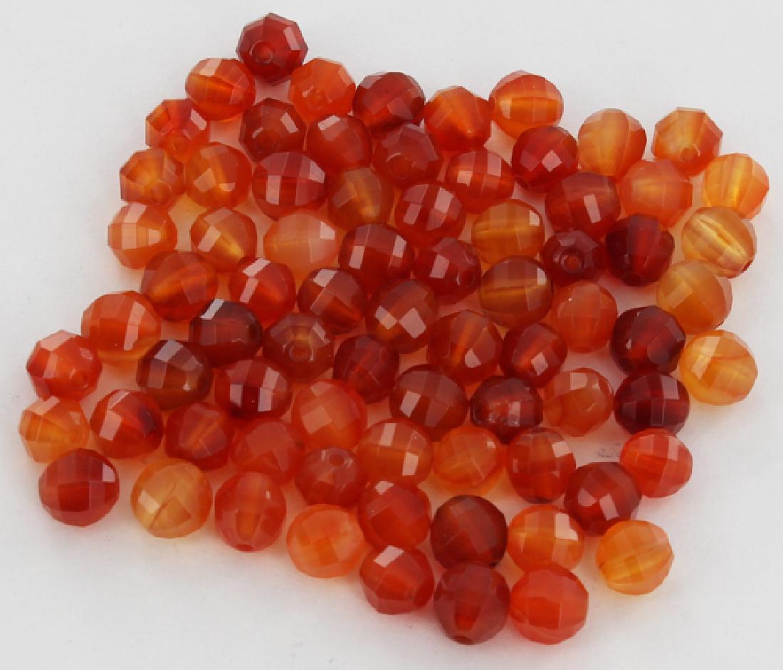 101.1ct Fire Red Carnelian Round Beads Parcel: Excellent Parcel; with customary treatment