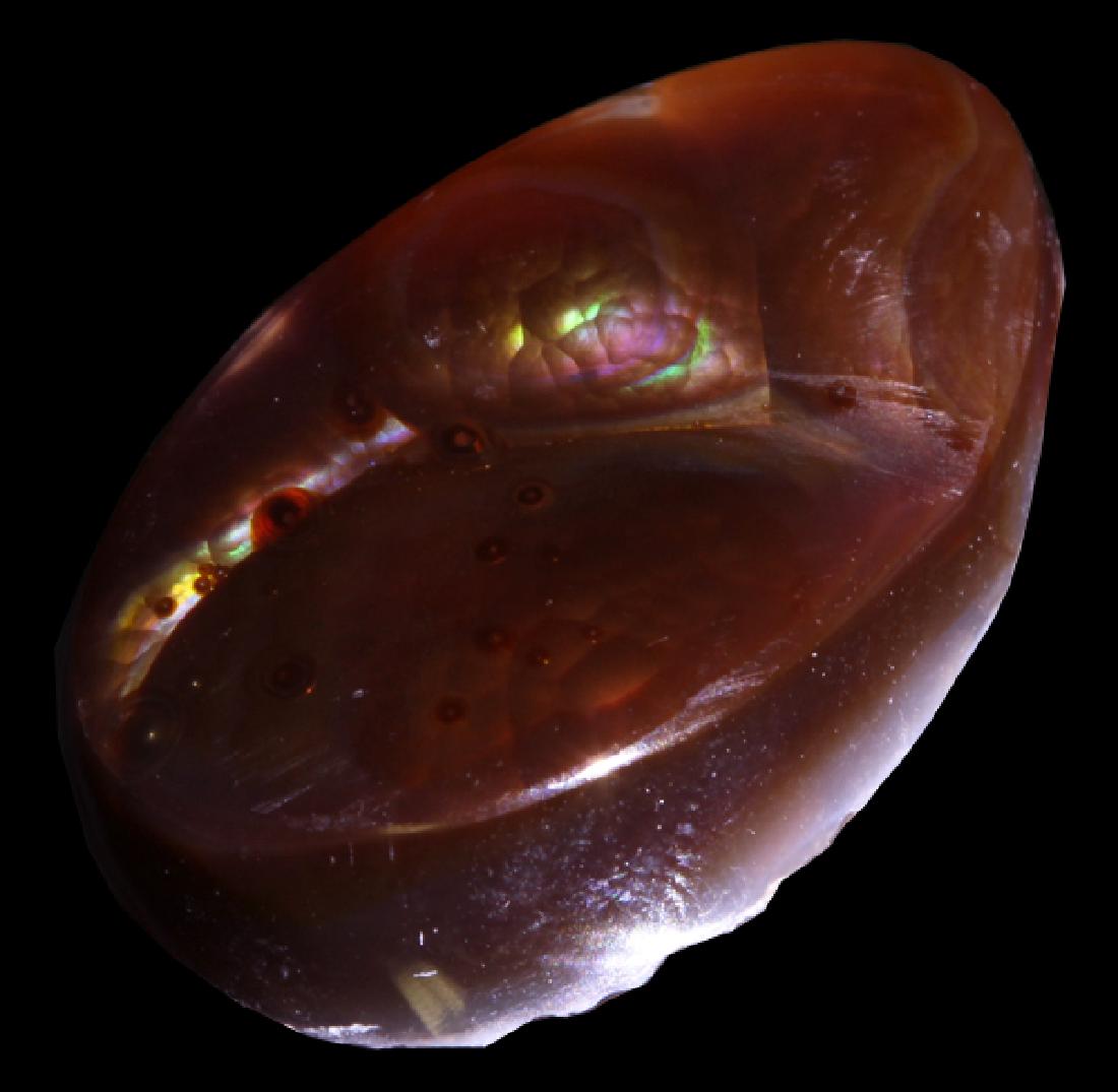 14.35ct Super HOT Mexican Fire Agate Mine Cut Cabochon (1 of 1)