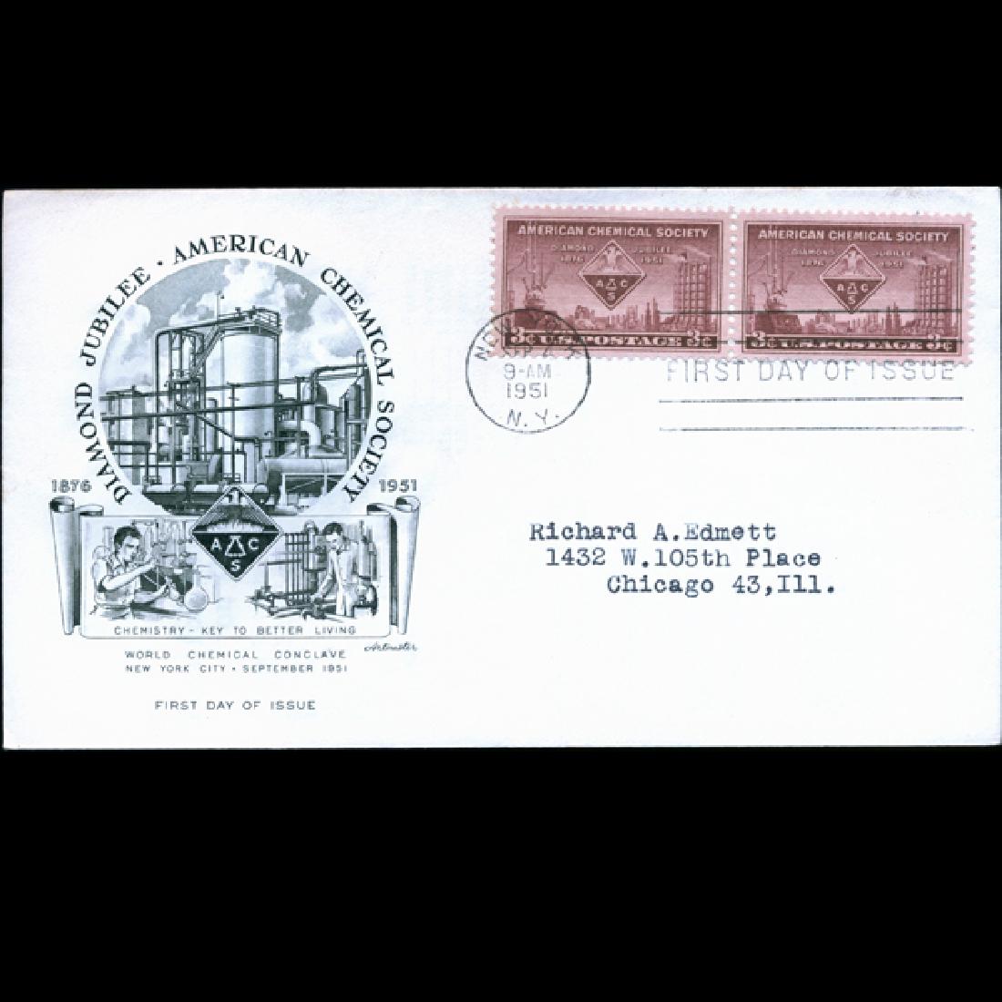 1951 US First Day Pair Postal Cover (1 of 1)