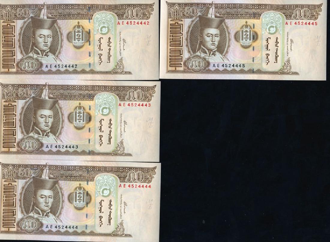 1999 Mongolia 50T Note Crisp Unc 10pcs Scarce (1 of 4)