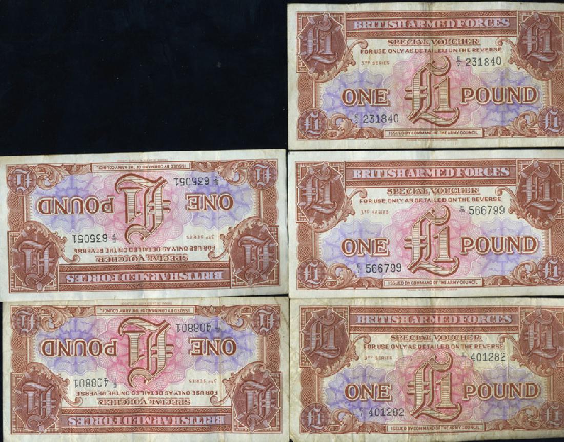 1956 GB 1? Military Note Crisp Unc 11pcs Scarce (1 of 4)