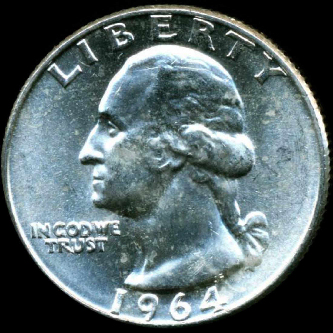 1964D Washington 25c GEM Unc (1 of 2)