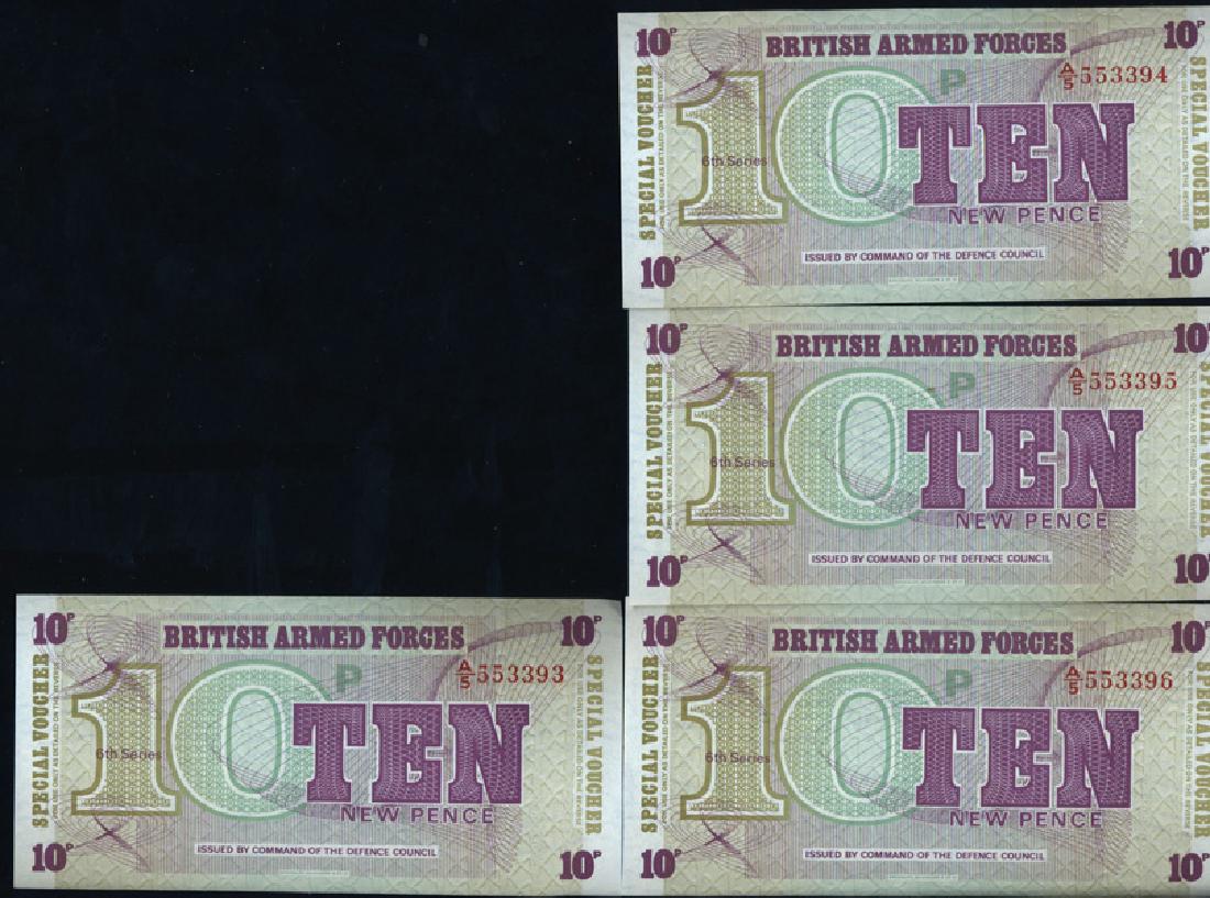 1972 UK 10p Military Note Crisp Unc 10pcs Scarce (1 of 4)