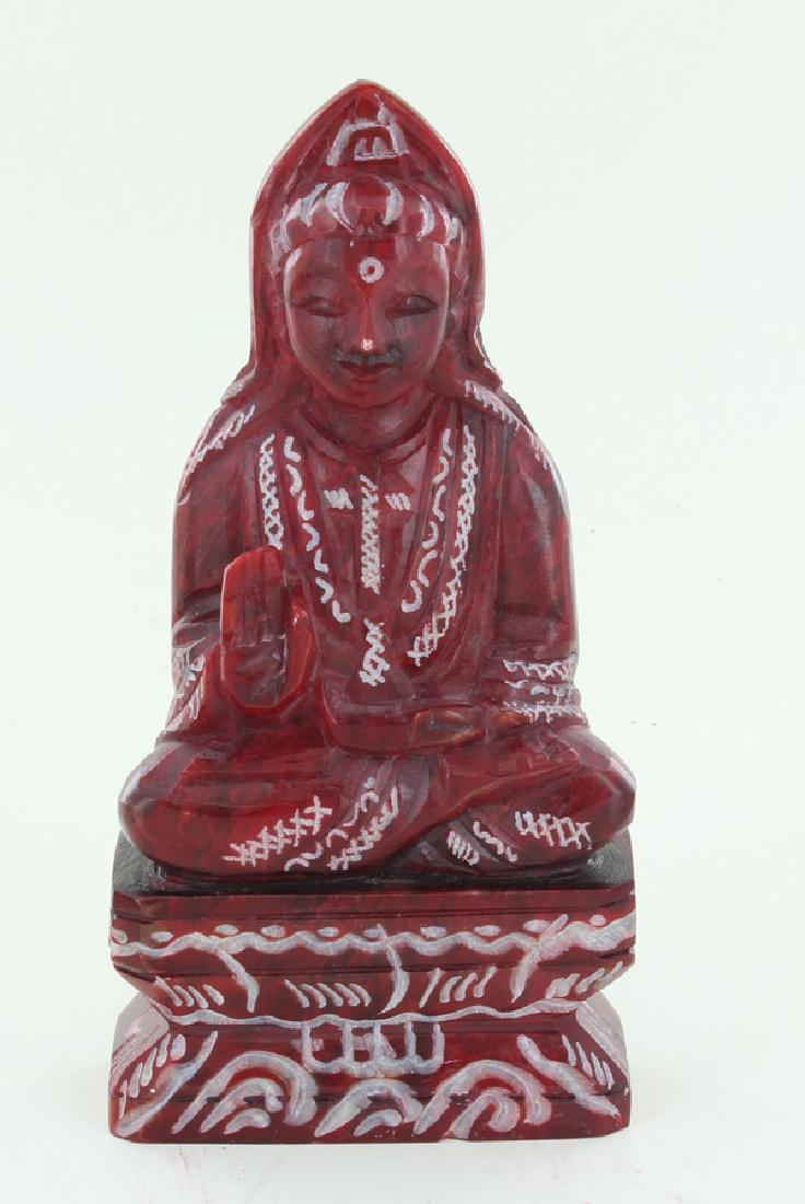 Handcarved Soapstone Kwanyin Statue (1 of 2)