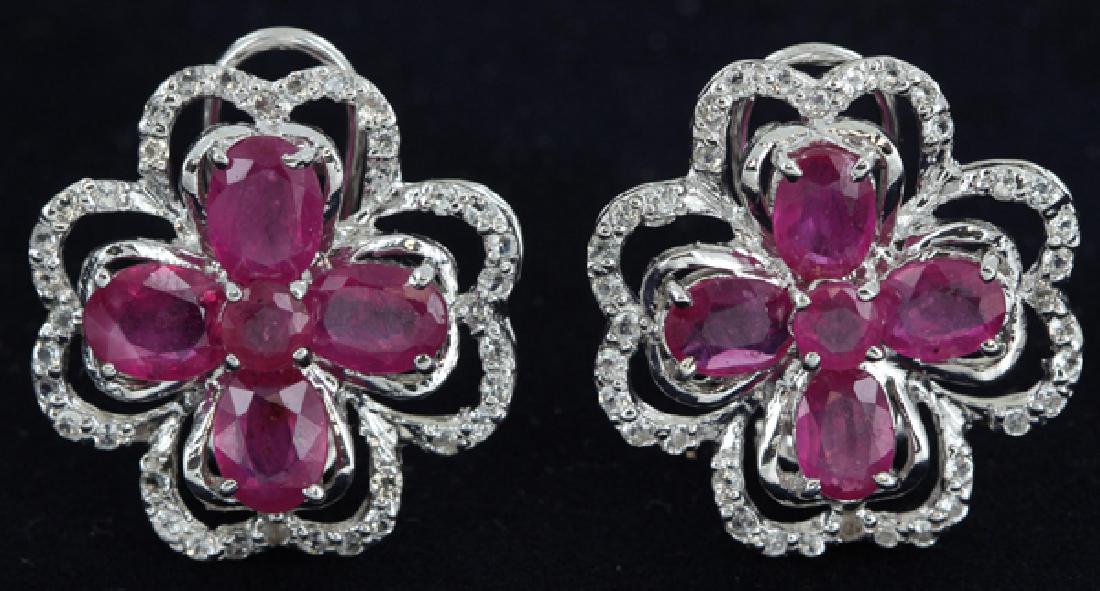 64.5twc Ruby Gold Vermeil  Earrings (1 of 2)