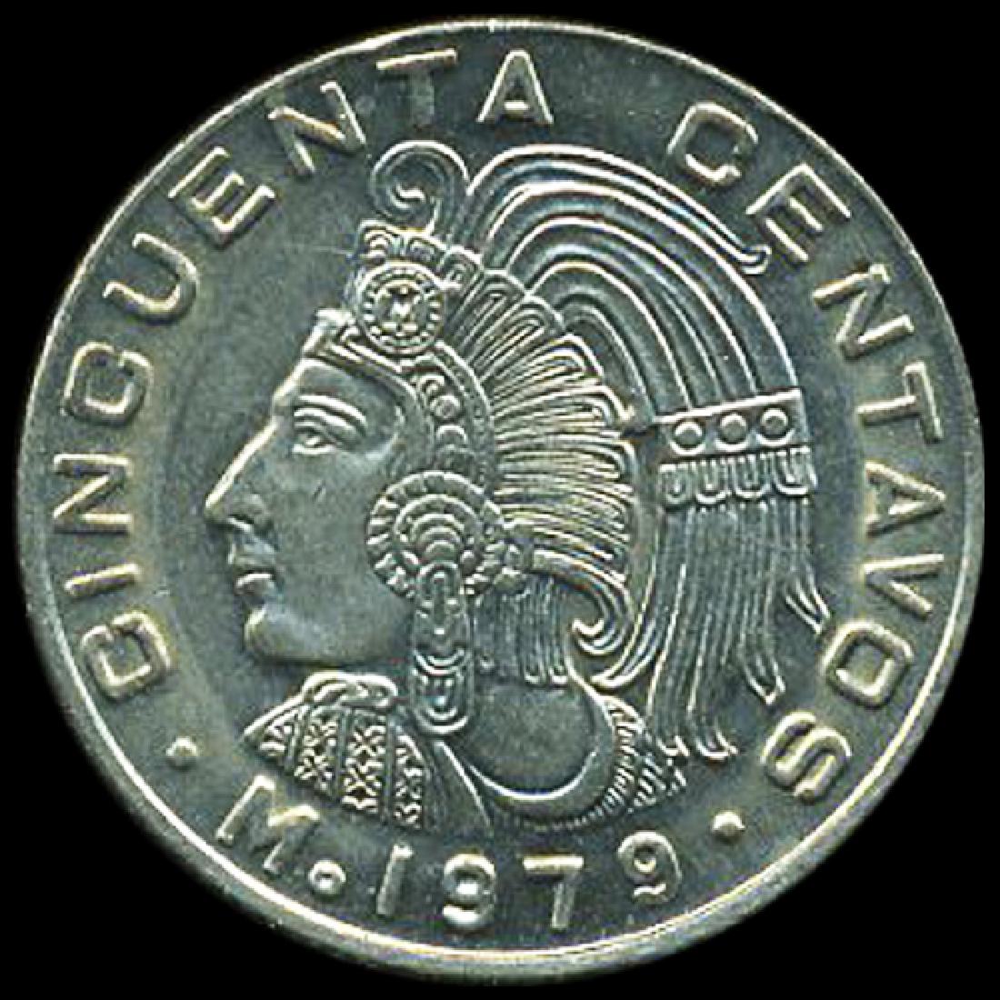 1979 Mexico 50c GEM+ Unc ERROR (1 of 2)