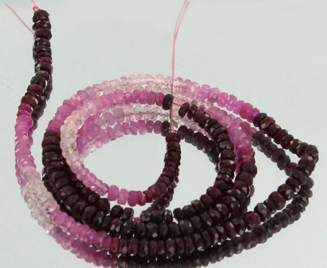 32.1ct Zambian Ruby Faceted Bead Strand (1 of 1)