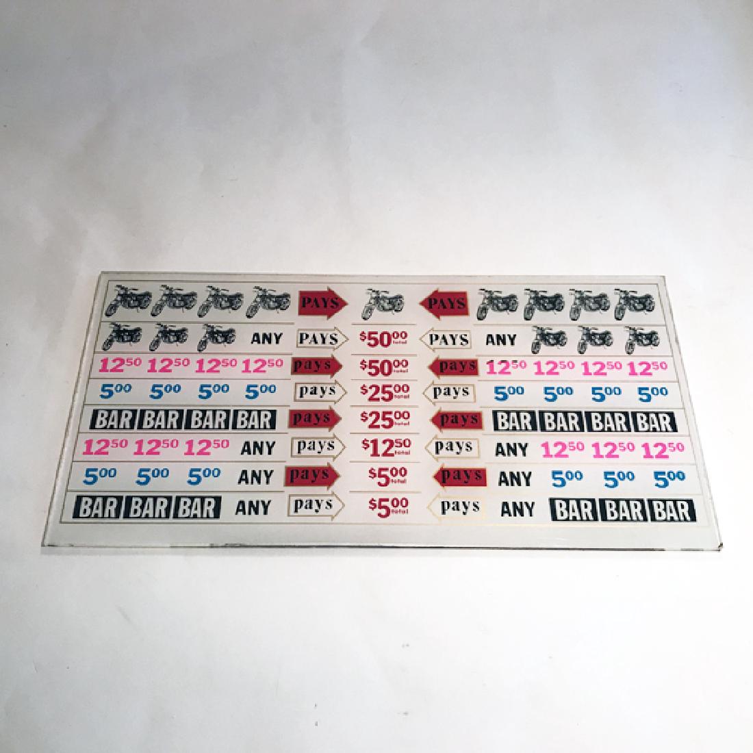 Motorcycle Antique Slot Machine "Glass" (1 of 1)