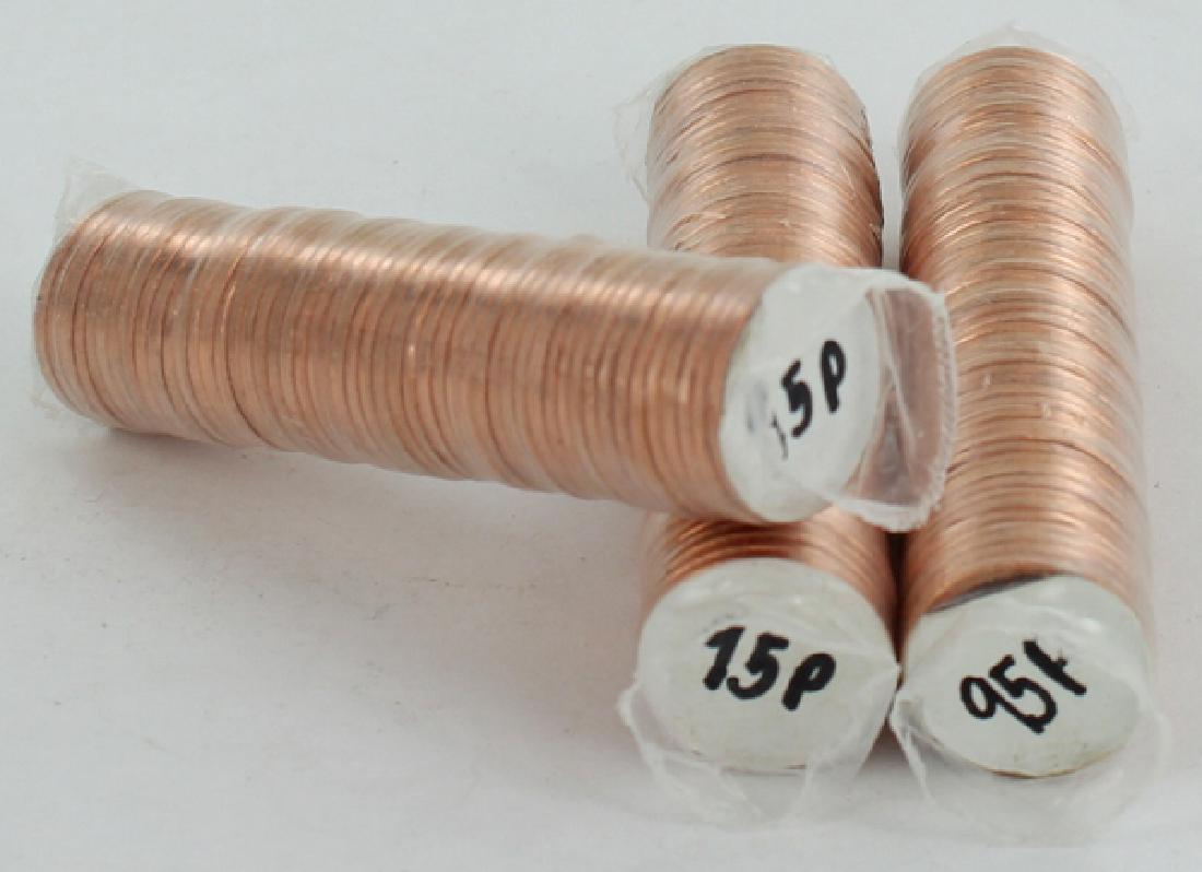 1995 Linc 1c BU Scarce UnOpened Bank  3 Rolls of 50 (1 of 1)