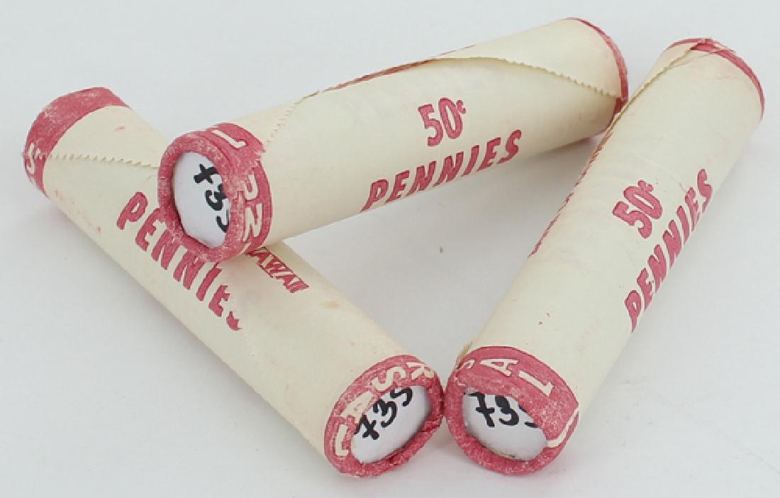 1973S Lincoln Cent Scarce Never Opened BU 3 Rolls (1 of 1)